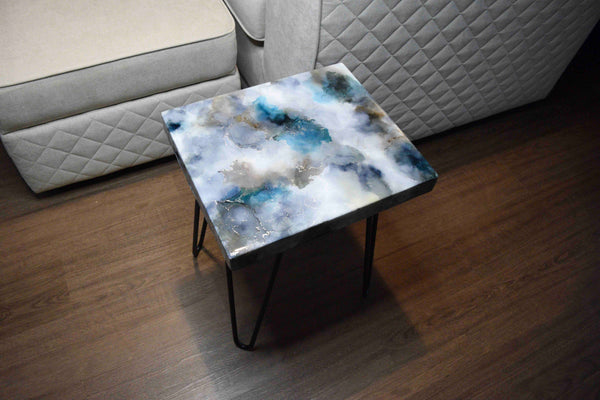 Luxury Coffee Table - Any Colour Bespoke Handcrafted Side Table - Heat Safe and Scratch Resistant