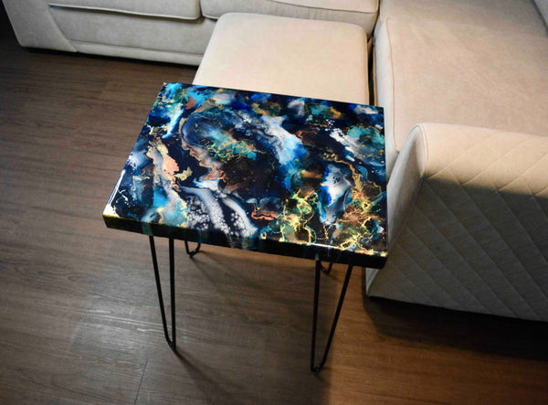 Luxury Coffee Table - Any Colour Bespoke Handcrafted Side Table - Heat Safe and Scratch Resistant