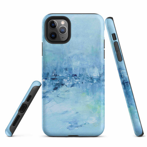 Blue Abstract Art Phone Case - Smartphone Protection