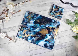 Resin art placemats and coasters