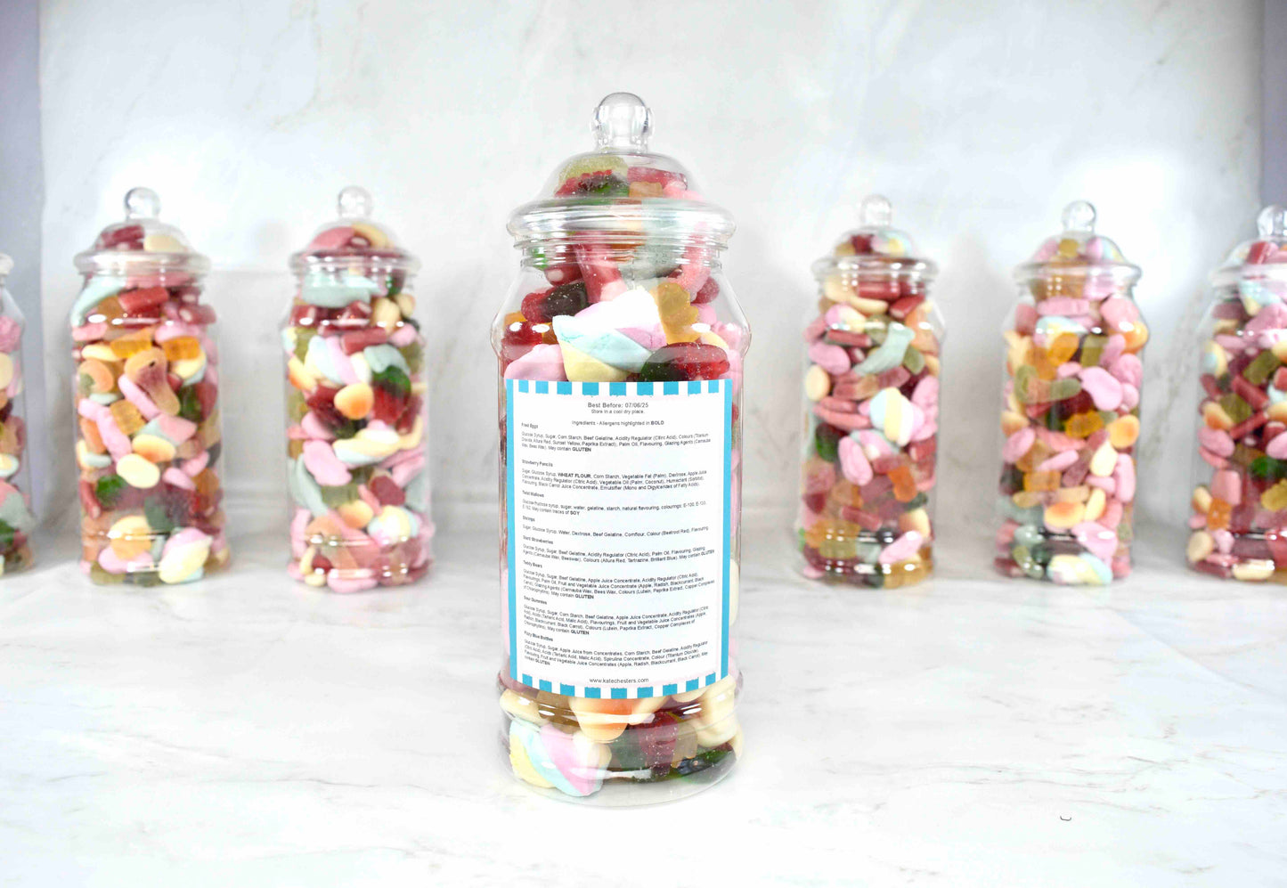 Personalised Happy Birthday Sweet Jar - Custom Message Pick n Mix Gift Jar