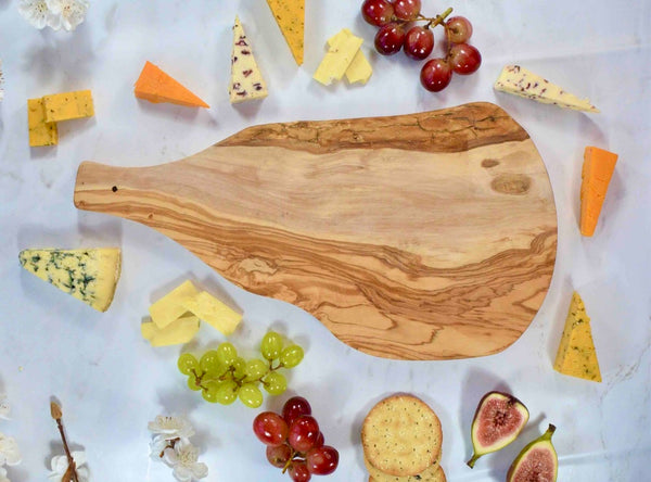 Olive Wood Board with Handle 40cm