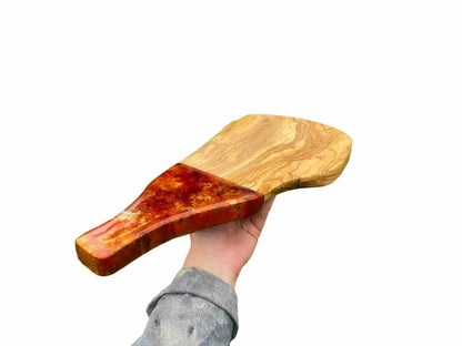 Burnt Orange Chopping Board with Handle