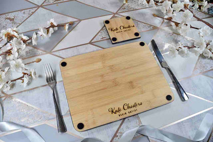 Grey and Silver Placemats Set - Heatproof Mats