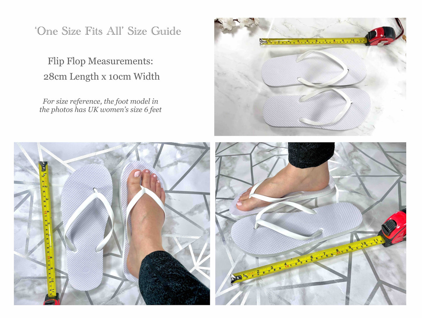 Bridal Flip Flops | Handmade Made To Order