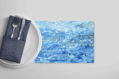 Blue Water Table Mats for Dining - 5 Day Turnaround**