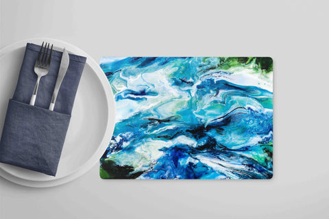 Seaside Blue Dining Placemats - 5 Day Turnaround**